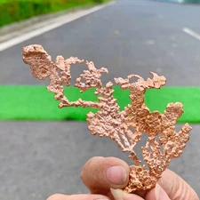 33G Rare!! iridescent Native Copper crystal mineral specimen