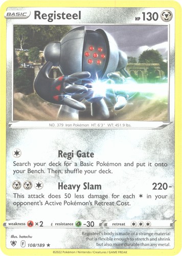 Registeel 108/189 Pokemon SWSH10: Astral Radiance LP