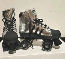 Adidas Superstar 82 Silver Metallic/Black Roller Skates Shoes JH5522 Size 7.5