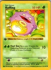 Koffing 51/102 Common Base Set Shadowless Pokemon 1st Edition Lightly Played