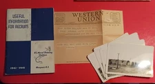 Newport R.I. WWII Navy Recruiting Handbook Western Union Telegram 4 same Photo