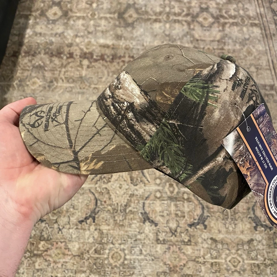 Real Tree Men's Camo Adjustable Hat Cap Blank Logos Hunting Outdoors New w/Tags - Image 3 of 4