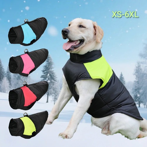 Pet Dog Vest Jacket Warm Waterproof Clothes Winter Padded Coat Small/Large USA