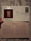 Lot Of (3) 22k Gold First Day Of Issue Stamps — photo 3