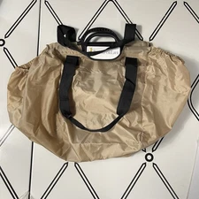 Reusable Grocery Shopping Bags Lot of 3 Beige Foldable Large