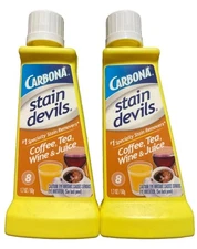 2X Carbona Stain Devils Coffee, Tea, Wine & Juice, 1.7 Ounce Number 8. Free Ship