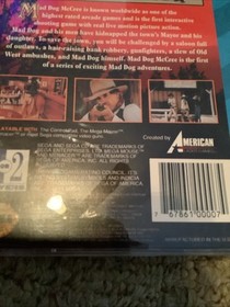 Mad Dog McCree Sega Cd Game Works Tested Authentic Manual Case Disc