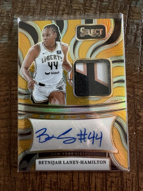 BETNIJAH LANEY-HAMILTON 2025 Select WNBA Gold Prizm Patch Auto/Autograph 02/10
