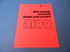 WORKSHOP SERVICE MANUAL NEW FOR HUSQVARNA 2100 CHAINSAW  ---- MANUAL 93B
