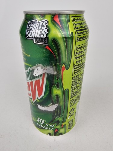 Kasey KAHNE Mountain Dew Can 14oz Sports Series Can, SEALED TAB, EMPTY, SCUFFED - Picture 3 of 7
