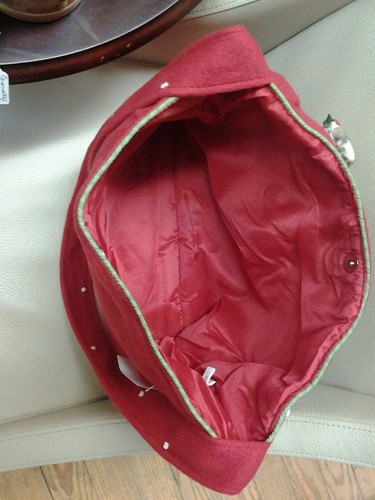 Borsa a mano Natale in pile rosso con pupazzo di neve per interni domestici - Foto 4 di 6