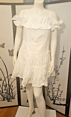 ZARA STRAPLESS MINI DRESS 2794/994 White Size XL