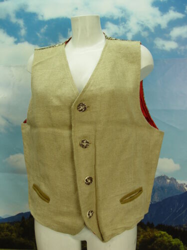 Cormfortabel men's vest, great picture on the back, traditional vest vest vest size 52 - Picture 1 of 5