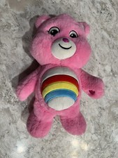 2020 Basic Fun Care Bears Cheer Bear Rainbow Pink Plush Animal Toy 14" Bx14