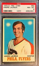 1970 O PEE CHEE OPC Andre Lacroix #84 PSA 8