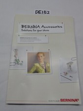Bernina Sewing Machine Book Manual Accessories Solutions for your Ideas