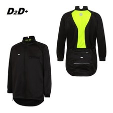 D2D Men's cMax Plus Size Cycling Jacket: Windproof, Thermal & Water Resistant