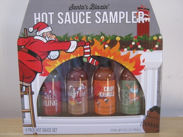 The Modern Gourmet Santa's Blazin' Hot Sauce Sampler 4-Pack Hot