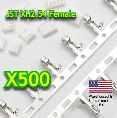 500Pcs XH-TJC3 (A) - Female Metal Crimp Terminal for XH 2.54 Housings