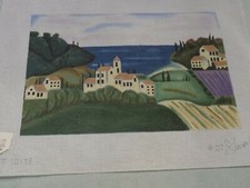 HAND PAINTED TUSCAN VIEW