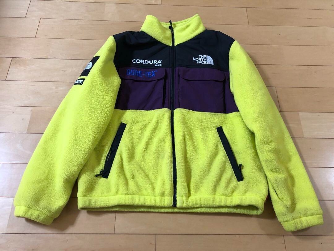 Supreme The North Face Expedition Fleece Jacket FW18 Yellow Supreme The North Face Expedition Fleece Jacket FW18 Yellow
