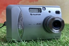 Fujifilm Finepix A303 Digital Camera 3.2MP Silver Fully Working No Card D35