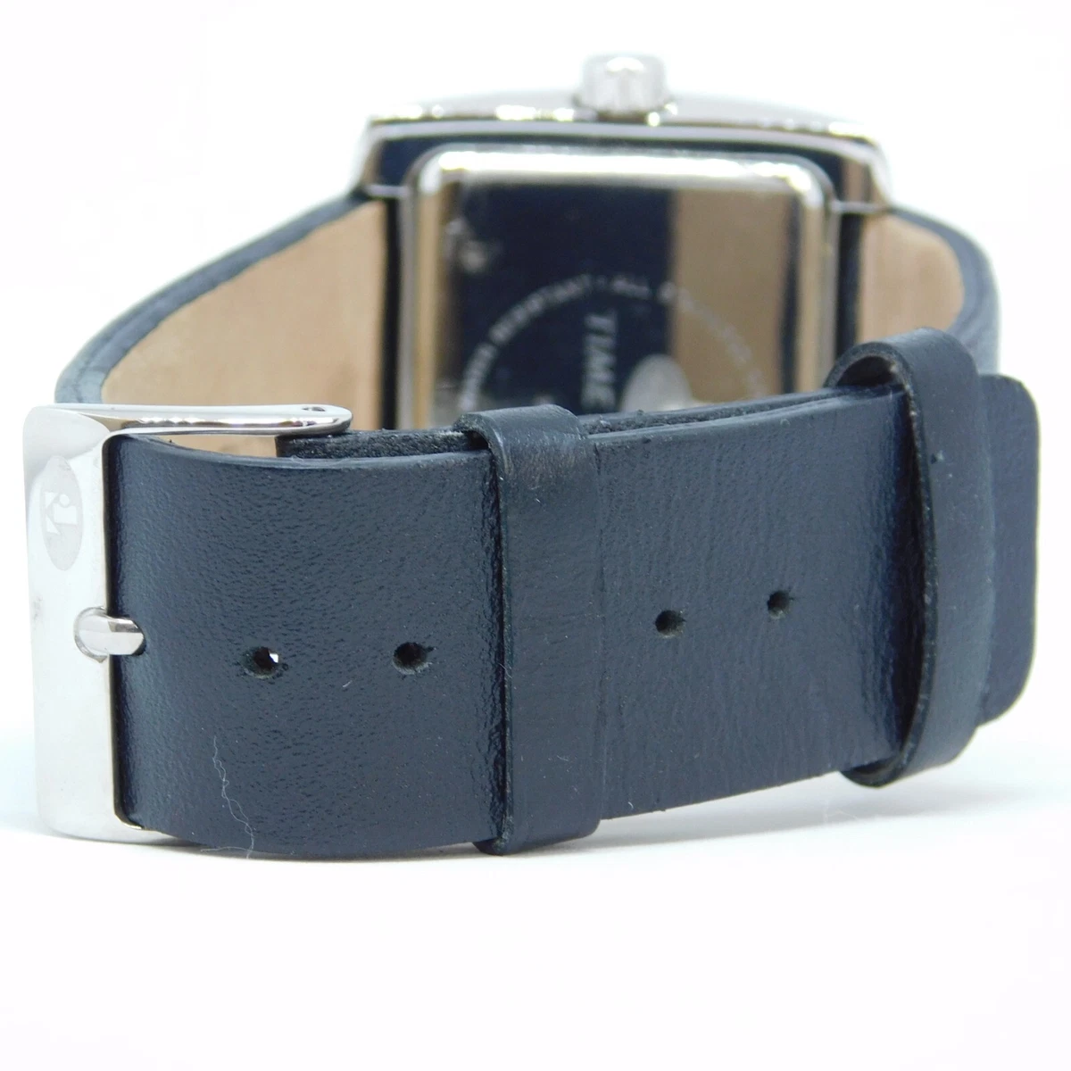 TIME FORCE 2628J Genuine Leather Quartz Analog Unisex Watch New Battery