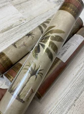 Waverly Classics Border Wallpaper Tuscany Palm Trees - Lot of 4 Rolls - 5507080