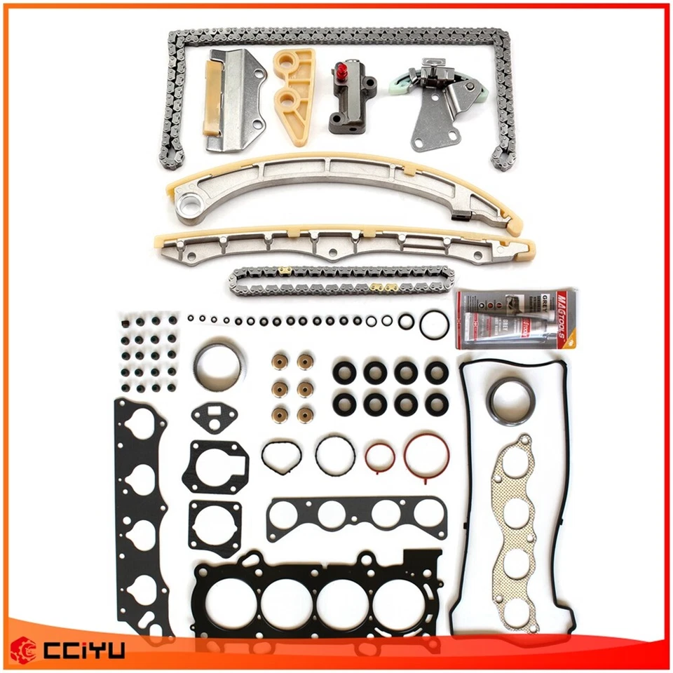 ✅Juego de juntas de culata y kit de cadena de distribución para Honda CR-V 2007 2008 2009 elemento 2,4 L Foto 2 de 4