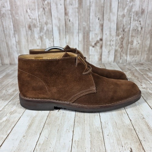 Stivaletti chukka Peal & Co Desert Boots in pelle scamosciata marrone taglia 10 D