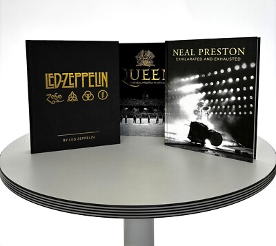 Led Zeppelin, Queen, Neal Preston Buch Bundle (40  Ersparnis zum Einzelpreis)