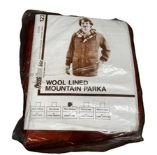 Mountain Parka Kit Men’s Med Frostline Wool Lined Vintage