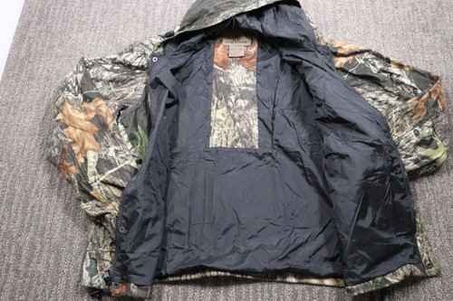 Game Winner Soft Felt Jacket Snap Zip Hunting Camo Mossy Oak Men's Medium - Picture 6 of 18