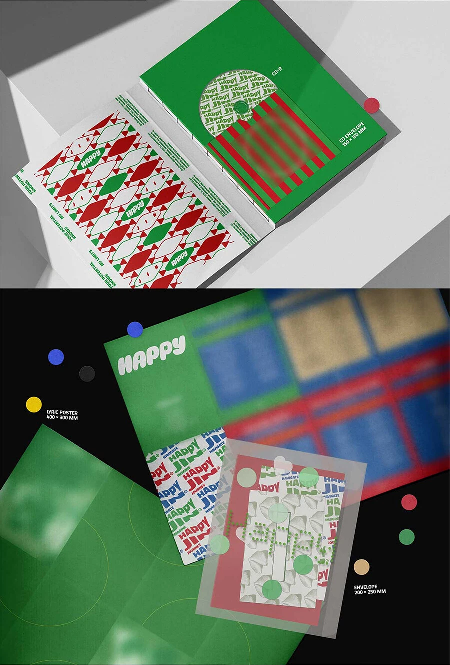 JIN HAPPY アルバム3形態8セット JIN HAPPY アルバム3形態8セット JIN (BTS) - [HAPPY] Solo
