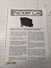 FACTORY CAT OPERATOR SERVICE PARTS LIST MAINTENANCE BOOK DIAGRAMS MODEL 29 35