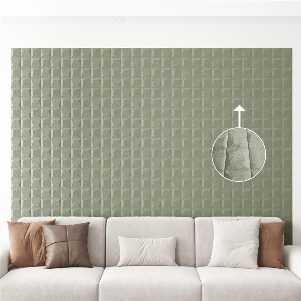 Wandpaneel 3D Selbstklebend Wandverkleidung Ziegel-, Samtoptik versch. Varianten - Bild 3 von 4