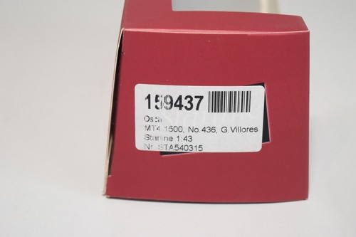 B20 1:43 STARLINE OSCA MT4 1500 MILLE MILLAS 1956 GIGI VILLORESI ROJO SIN USA... - Imagen 17 de 21
