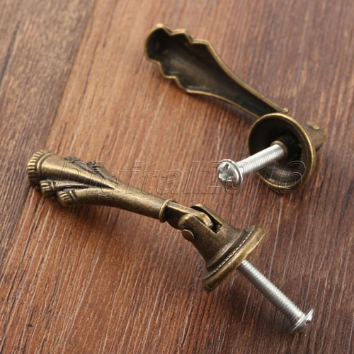 Vintage Furniture Drawer Door Pull Handle Cupboard Drop Cabinet Knobs Decorative - Picture 3 of 12
