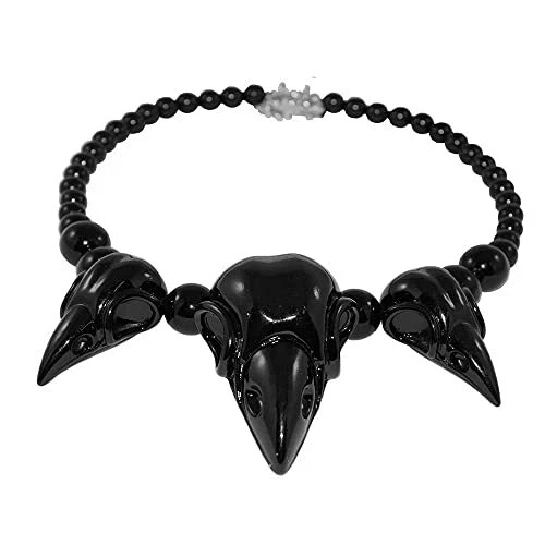 kreepsville 666 Crow Skull Collection Necklace Black video thumbnail
