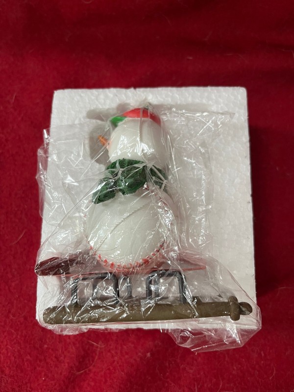 Snowman Baseball Ornament