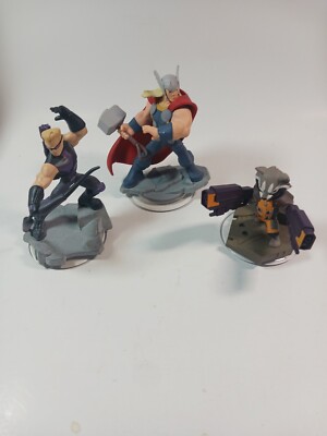 Disney Infinity 2.0 Thor,rocket, Hawkeye 