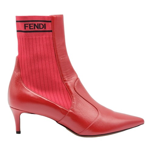 $1,395 NIB Fendi Navy Multicolor Contrast Knit Sock Style  display picture 1