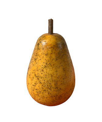 Obst Skulptur Marmor Birne / Pear Marble Fruit Sculpture