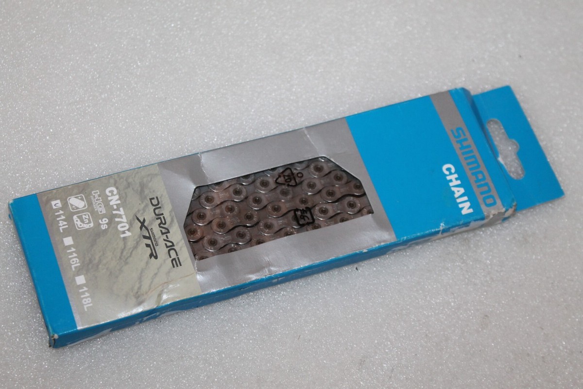 SHIMANO DURA-ACE XTR CN-7701 114L(9速対応) NOS Dans Boîte Chaîne