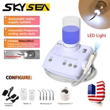 Dental Portable Ultrasonic Piezo Scaler 2*Bottles fit Cavitron EMS LED Handpiece