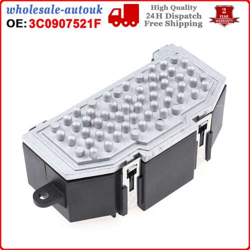 HEATER BLOWER FAN RESISTOR SPEED CONTROL KIT 3C0907521F 3C0907521D FOR VW AUDI - Picture 9 of 10