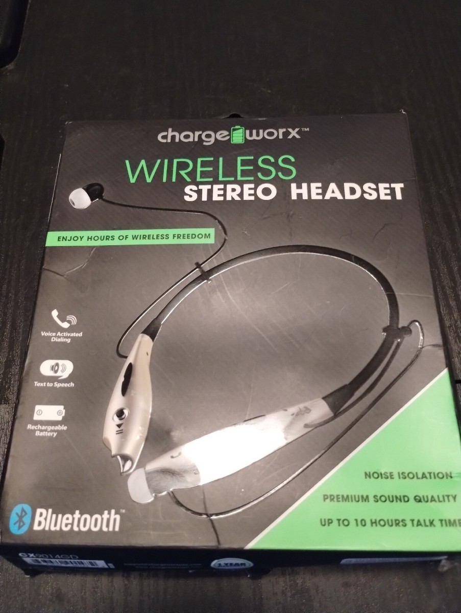 New* Chargeworx Bluetooth Wireless Stereo Headset