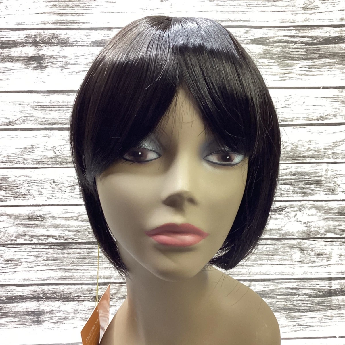 Short black clearance synthetic wig
