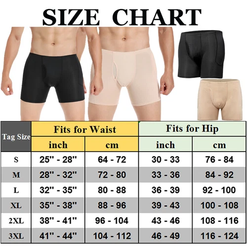 Herren gepolstert Body Shaper Höschen Po-Lifter Booty Hüftverstärker Bodyshort Unterwäsche - Bild 2 von 37