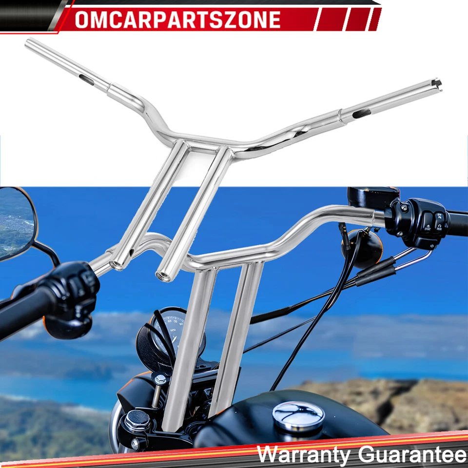 16" MX-T Bars Handlebar For Harley Road King Softail Sportster XL Dyna Low Rider - Image 2 of 4